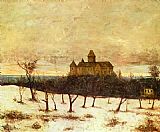 Gustave Courbet Canvas Paintings - View of Neuenburger